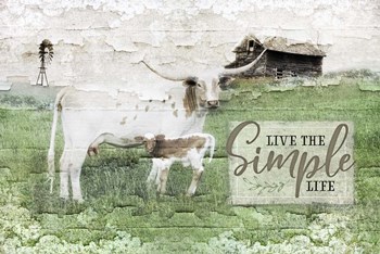 Live the Simple Life by Jennifer Pugh art print