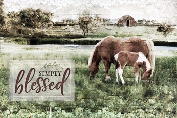 Simply Blessed by Jennifer Pugh art print