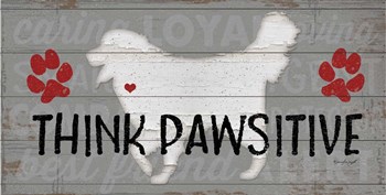 Think Pawsitive by Jennifer Pugh art print