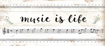 Music is Life by Jennifer Pugh art print