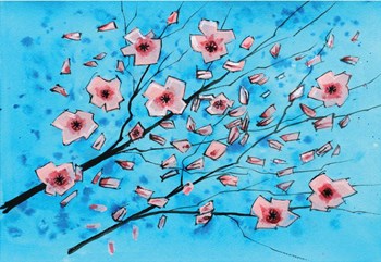 Pink Flowers II by Stuart Roy art print