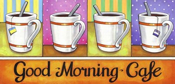Good Morning Cafe by Cathy Horvath-Buchanan art print