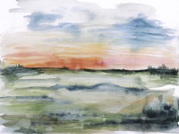 Watercolor Landscape - A by Jean Plout art print