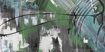 Moody Blues Abstract A by Jean Plout art print