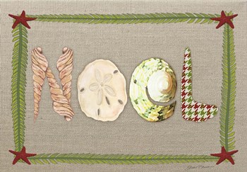 Beachy Christmas - Noel by Jean Plout art print