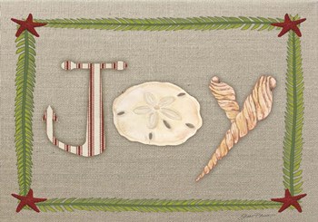 Beachy Christmas - Joy by Jean Plout art print