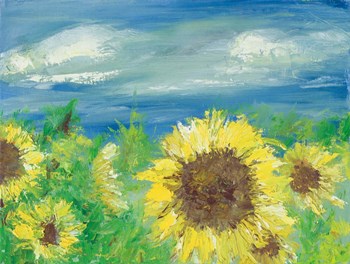 Eastern Plains Sunflower by Jennifer Frances Azadmanesh art print
