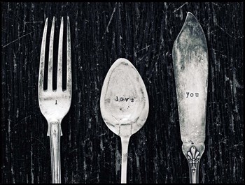 Antique Knife Fork and Spoon by Tom Quartermaine art print