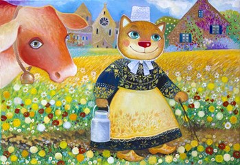 France - Breton peasant by Oxana Zaika art print