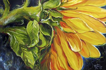 Sunflower Abstract by Marcia Baldwin art print