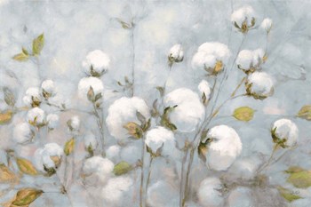 Cotton Field Blue Gray by Julia Purinton art print