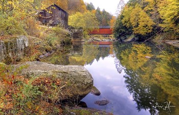 Autumn At The Mill by 5fishcreative art print