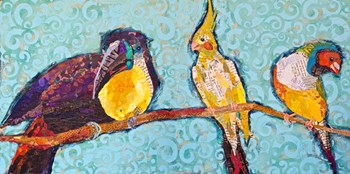 Birds on a Wire by Elizabeth St. Hilaire art print