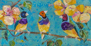 Tropical Finches by Elizabeth St. Hilaire art print