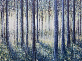 Spring Light Through Forest Trees by Marc Todd art print