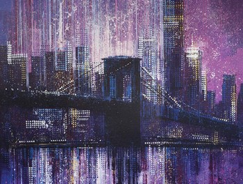 Brooklyn Bridge - Late Evening by Marc Todd art print