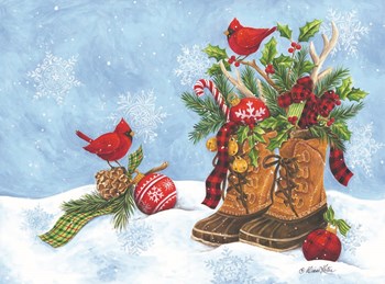 Holiday Boots by Diane Kater art print