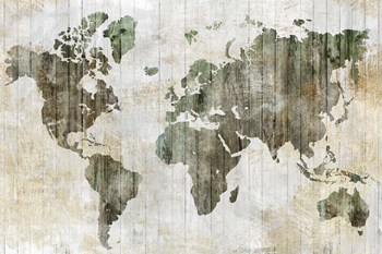 World Map I by Isabelle Z art print