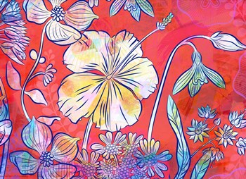 Hawaii Hibiscus by Delores Naskrent art print