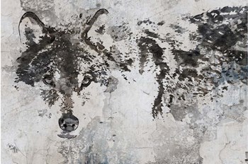 Rustic Wolf 1 by Irena Orlov art print