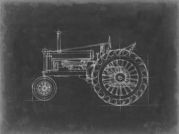 Tractor Blueprint IV by Ethan Harper art print