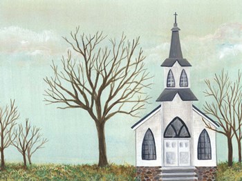 Country Church II by Regina Moore art print