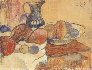 Still Life with a Pitcher and Fruit by Paul Gauguin art print