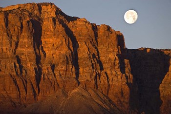 Vermillion Cliffs National Monument Moon by Tom Brossart art print