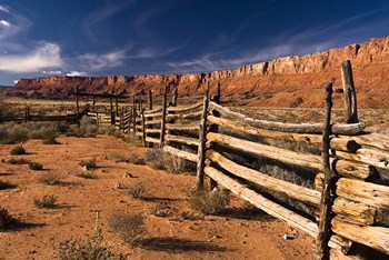 Vermillion Cliffs National Monument Old Corral by Tom Brossart art print