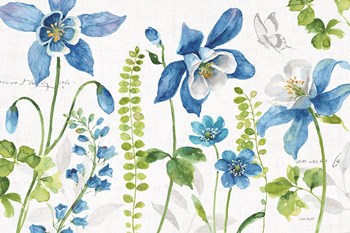 Blue and Green Garden I by Lisa Audit art print