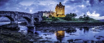 Fairytale Castle Twilight Panorama by Duncan art print