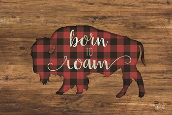 Born to Roam Bison by Marla Rae art print