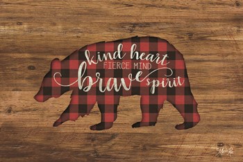 Brave Spirit Bear by Marla Rae art print