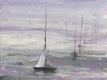 Ice Sailing Purple Crop by Albena Hristova art print