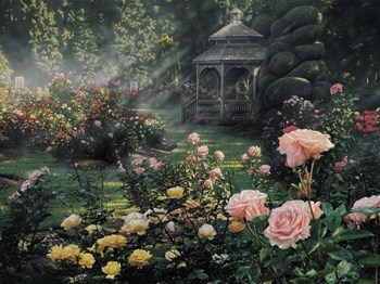 Rose Garden - Paradise Found by Collin Bogle art print