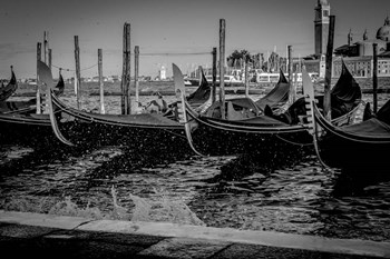 Row of Gondolas 02 by Anita Vincze art print