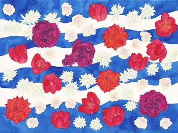 Patriotic Floral by Carissa Luminess art print