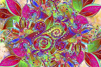 Paisley Design by Ata Alishahi art print