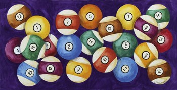 Billiard Balls by Andrea Strongwater art print