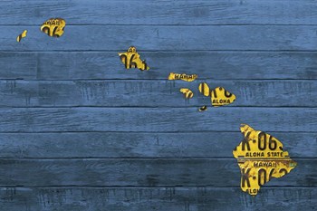 New Hawaii Map by Design Turnpike art print