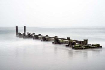 Fog On Pier 2 by Franklin Kearney art print