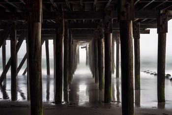 Fog Under Pier by Franklin Kearney art print