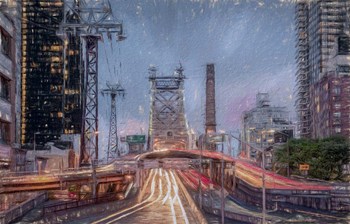 Queensboro Bridge 2 by Franklin Kearney art print