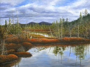 Flames of Fall by John Morrow art print