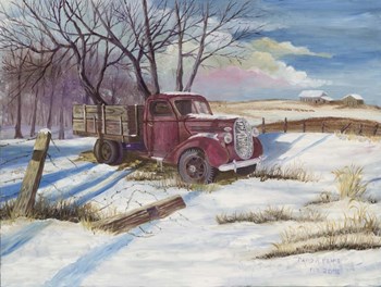 Rusty Red by David A Paine art print