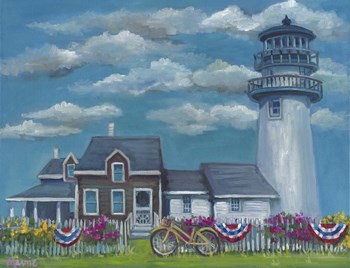 Patriotic Highland Light by Marnie Bourque art print