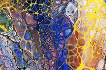 Fluid Acrylic Colorful Night Dreams 2 by Jenny Rainbow Fine Art art print