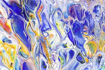 Fluid Acrylic Colorful Night Dreams 4 by Jenny Rainbow Fine Art art print