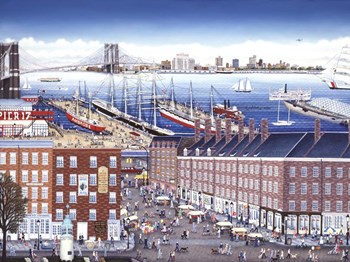 SouthStreet Seaport by Kathy Jakobsen art print