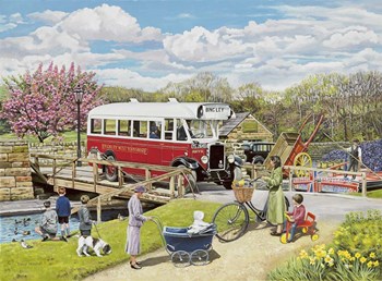 The Old Swing Bridge by Trevor Mitchell art print